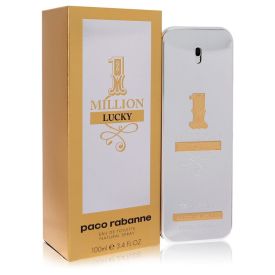 1 million lucky by Paco rabanne 3.4 oz Eau De Toilette Spray for Men