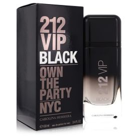 212 vip black by Carolina herrera 3.4 oz Eau De Parfum Spray for Men