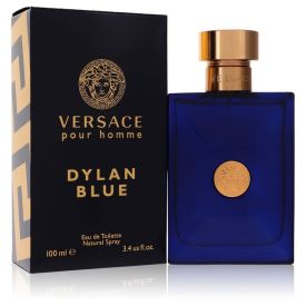 Versace pour homme dylan blue by Versace 3.4 oz Deodorant Spray (Unboxed) for Men
