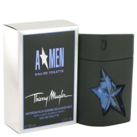 Angel by Thierry mugler 1.7 oz Eau De Toilette Spray Refillable (Rubber Flask) for Men