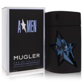 Angel by Thierry mugler 3.4 oz Eau De Toilette Spray Refillable (Rubber) for Men