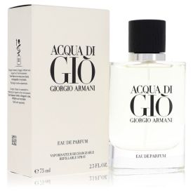 Acqua di gio by Giorgio armani 2.5 oz Eau De Parfum Refillable Spray for Men