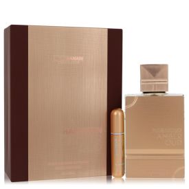 Al haramain amber oud gold edition extreme by Al haramain 6.7 oz Gift Set  6.7 Pure Perfume Spray + 0.34 oz Refillable Spray for Women