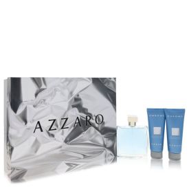 Chrome by Azzaro -- Gift Set  3.4 oz Eau De Toilette Spray + 2 x 2.5oz All Over Shampoo for Men