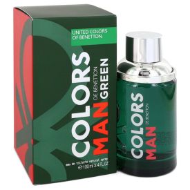 Colors de benetton green by Benetton 3.4 oz Eau De Toilette Spray for Men