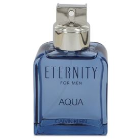 Eternity aqua by Calvin klein 3.4 oz Eau De Toilette Spray (Tester) for Men