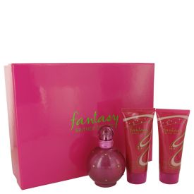Fantasy by Britney spears -- Gift Set  3.3 oz Eau De Parfum Spray + 3.3 oz Body Souffle + 3.3 oz Shower Gel for Women