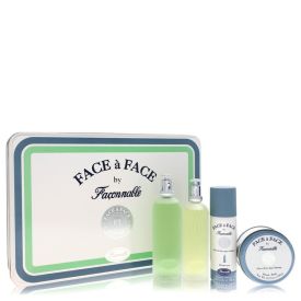Face a face by Faconnable -- Gift Set  5 oz Eau De Toilette Spray + 5 oz Deodorant Spray + 3.3 oz After Shave + 5 oz Soap for Men