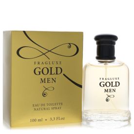 Fragluxe gold by Fragluxe 3.3 oz Eau De Toilette Spray for Men
