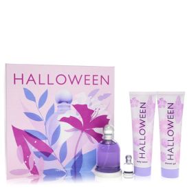 Halloween by Jesus del pozo -- Gift Set  3.4 oz Eau De Toilette Spray + 5 oz Body Lotion + 5 oz Shower Gel + .15 oz Mini EDT for Women