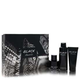 Kenneth cole black by Kenneth cole -- Gift Set  3.4 oz Eau De Toilette Spray + 3.4 oz After Shave Balm + 6 oz Body Spray for Men