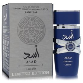 Lattafa asad zanzibar by Lattafa 3.4 oz Eau De Parfum Spray (Limited Edition) for Men