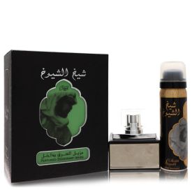 Lattfa sheikh al shuyukh by Lattafa 1.7 oz Eau De Parfum Spray With   Deodorant Spray for Men
