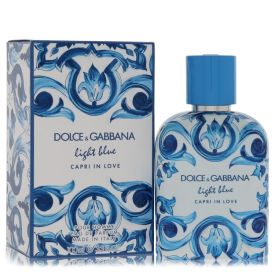 Light blue capri in love by Dolce & gabbana 3.3 oz Eau De Parfum Refillable Spray for Women