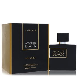 Luxe estiara absolute black by Luxe estiara 3.4 oz Eau De Parfum Spray for Men