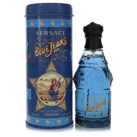 Blue jeans by Versace 2.5 oz Eau De Toilette Spray (New Packaging) for Men