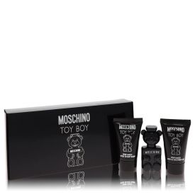 Moschino toy boy by Moschino -- Gift Set  .17 oz Mini EDP + .8 oz Shower Gel + .8 oz After Shave Balm for Men