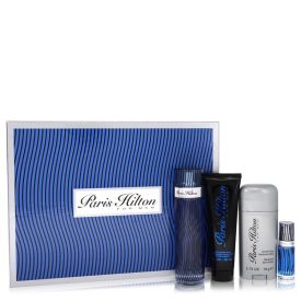 Paris hilton by Paris hilton -- Gift Set  3.4 oz  Eau De Toilette Spray + 3 oz Body Wash + 2.75 oz Deodorant Stick + .25 Mini EDT Spray for Men