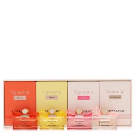 Signorina by Salvatore ferragamo -- Gift Set  Signorina, Siginorina in Fiore, Signorina Libera, Signorina Unica each in 0.17 oz EDP size for Women