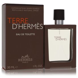 Terre d'hermes by Hermes 1 oz Eau De Toilette Spray Spray Refillable for Men