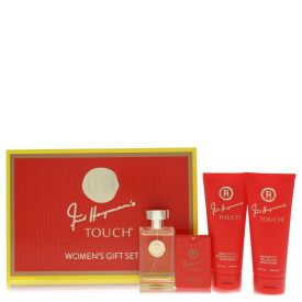 Touch by Fred hayman -- Gift Set  3.4 oz Eau De Toilette Spary + 6.7 oz Body Lotion + 6.7 oz Shower Gel + 0.61 oz Pocket Soray for Women