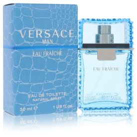 Versace man by Versace 1 oz Eau Fraiche Eau De Toilette Spray (Blue) for Men