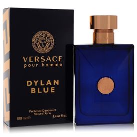 Versace pour homme dylan blue by Versace 3.4 oz Deodorant Spray for Men
