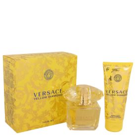 Versace yellow diamond by Versace -- Gift Set  3 oz Eau De Toilette Spray + 3.4 oz Body lotion for Women