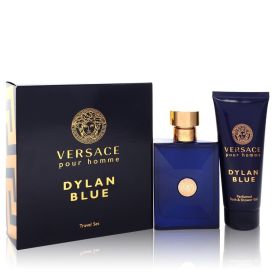 Versace pour homme dylan blue by Versace -- Gift Set  3.4 oz Eau de Toilette Spray + 3.4 oz Shower Gel for Men