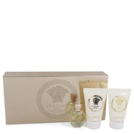 Versace eros by Versace -- Gift Set  .17 oz Mini EDP + .8 oz Shower Gel + .8 oz Body Lotion for Women