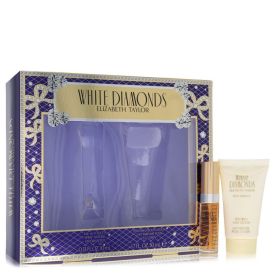 White diamonds by Elizabeth taylor -- Gift Set  0.33 oz Mini EDT Spray + 1.7 oz Body Lotion for Women