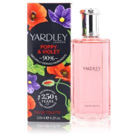 Yardley poppy & violet by Yardley london 4.2 oz Eau De Toilette Spray for Women