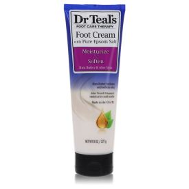 Dr teal's pure epsom salt foot cream by Dr teal's 8 oz Pure Epsom Salt Foot Cream with Shea Butter & Aloe Vera & Vitamin E for Women