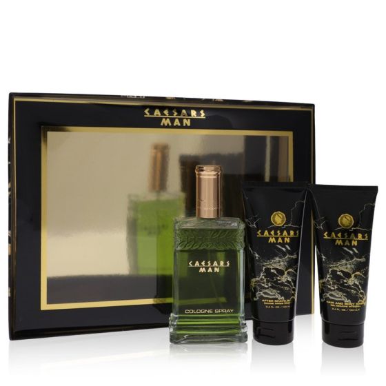 Caesars Caesars Gift Set 4 oz Cologne Spray + 3.3 oz Shower Gel + 3.3 ...