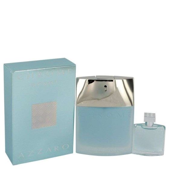 Azzaro Chrome sport Eau De Toilette Spray with .23 oz Mini EDT