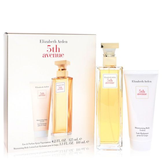 Elizabeth arden 5th avenue Gift Set 4.2 oz Eau De Parfum Spray + 3.3 oz  Body Lotion | Awesome Perfumes